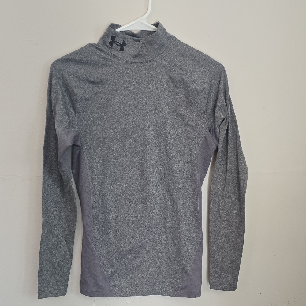 Under Armour Men's Heather Gray Cold Gear Compression Shirt
